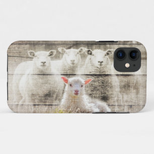 Rustikales Schaf Baby Lamm Jute Case-Mate iPhone Hülle