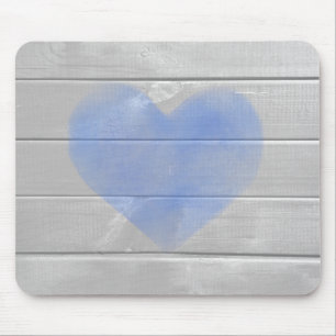 Rustikales Scheunen-Hartholz-blaue Mousepad