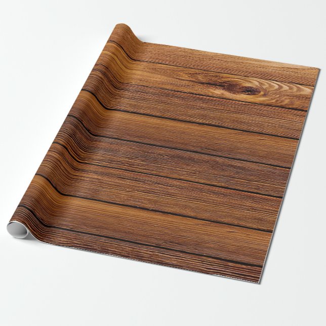 Rustikales Scheunen-Holz Geschenkpapier (Ungerollt)