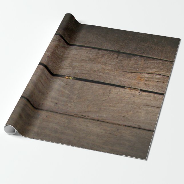 Rustikales Scheunenholz Geschenkpapier (Ungerollt)