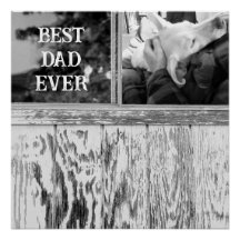 Rustikales Schwarz-Weiß-Foto aus Holz und Windows