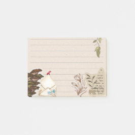 Rustikales Scrapbook Kraft Papier Collage Antique  Post-it Klebezettel