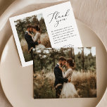 Rustikales Script-Hochzeitsskript-Foto Danke-Karte<br><div class="desc">Erstellen Sie Budget Rustic Script Wedding Foto Dankeschön Card mit dieser neuen Vorlage, um Ihre Familie und Gäste zu beeindrucken. Für weitere Anpassungen klicken Sie bitte auf den Link "Weitere Anpassungen vornehmen" und verwenden Sie unser Designwerkzeug, um diese Vorlage zu ändern. Wenn Sie Hilfe oder passende Artikel benötigen, kontaktieren Sie...</div>