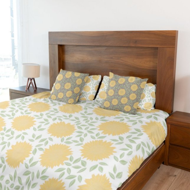 Rustikales Sonnenblumenmuster Kissenbezug (Von Creator hochgeladen)