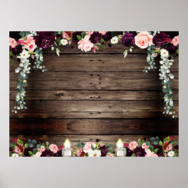 Rustikales Stallbrett-Blank-XL DIY-Poster Poster