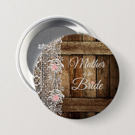 Rustikales Stallholz und Hochzeitsmutter im Jura Button