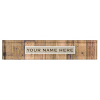 Rustikales Stallholz und Kraft Personalisierte Nam
