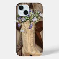 rustikales Stallholz Wildblume Cowboy Western Star