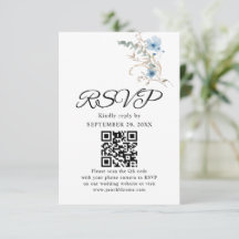 rustikales staubiges Blau Aquarell Blumenstrauß