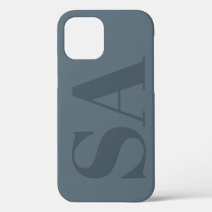 Rustikales staubiges Blau Aquarell Minimal Moderne Case-Mate iPhone Hülle