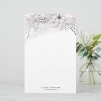 Rustikales Stencil Botanisches Papier