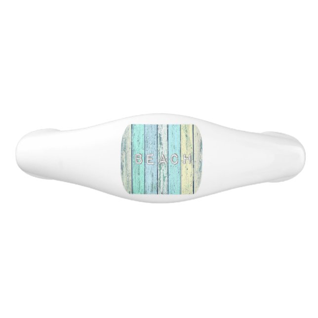 Rustikales Strand-Treibholz Keramik Schubladengriff (Vorderseite)