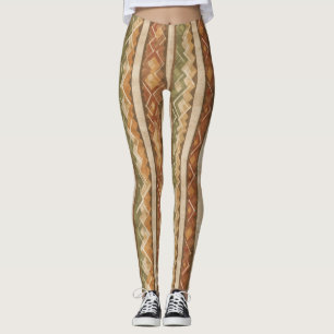 Rustikales Südwest-Streifenmuster (7) Leggings
