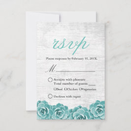 Rustikales Sukkulentes Blumengestein Elegante Hoch RSVP Karte
