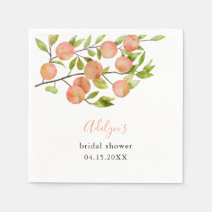 Rustikales Sweet Peach-Brautparty Serviette