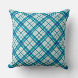 Rustikales Tartan-Schottisch-blaues Muster britisc Kissen