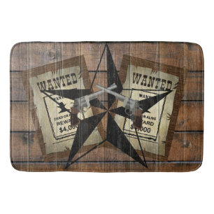 Rustikales Texas Star Western Duale Pistolen Gewol Badematte