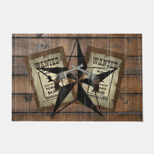 Rustikales Texas Star Western Duale Pistolen Gewol Fußmatte