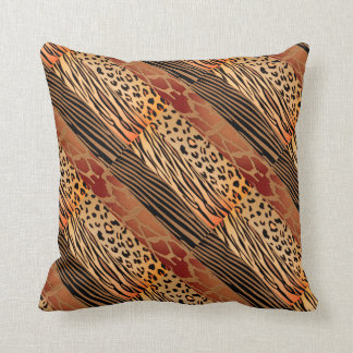 Rustikales Tierpatchwork Zebra Streifen Kissen