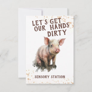 Rustikales Tiersensorium Geburtstagszeichen