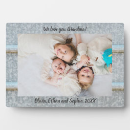 Rustikales Tin Silo Personalisiert Name Foto Plaqu Fotoplatte