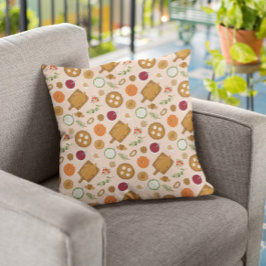 Rustikales Trenddinner Erntedank Muster Kissen