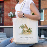 Rustikales Tropical Palm Beach Shack Brautparty Tragetasche<br><div class="desc">Für weitere Anpassungen oder andere passende Artikel kontaktieren Sie mich bitte unter yellowfebstudio@gmail.com</div>