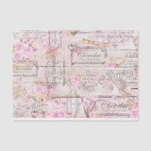 Rustikales Valentinst Tissue-Papier