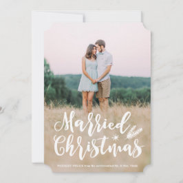 Rustikales Verheiratetes Weihnachten Volles Foto P