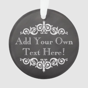 Rustikales Vintages Chalkboard kundenspezifisch Pe Ornament