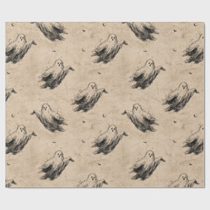 Rustikales Vintages Ghost-Muster (2) Geschenkpapier