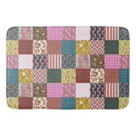 Rustikales Vintages Ländermuster Badematte