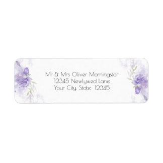 Rustikales Violett Lila Rose Blumensiegel