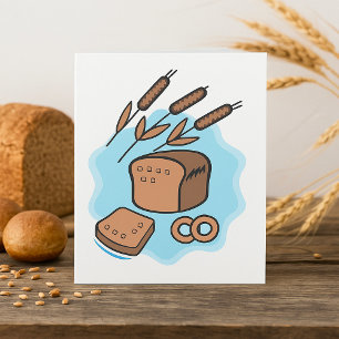 Rustikales Vollkornbrot Farmhouse Food Einladung