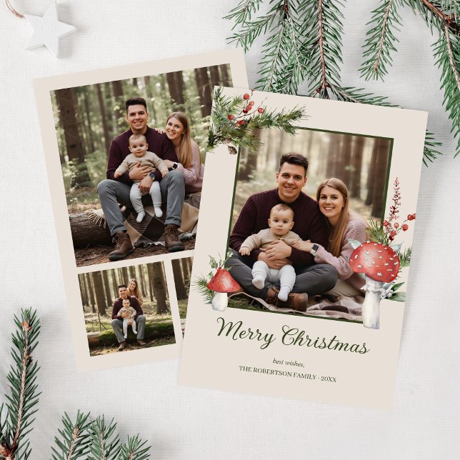 Rustikales Wald Pilze Weihnachten 4 Foto (Von Creator hochgeladen)