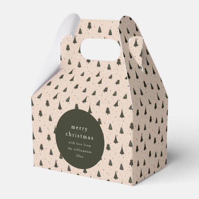 Rustikales Waldbaumgeschenk Geschenkschachtel (Vorderseite)