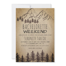 Rustikales Waldland Berg Bachelorette Wochenende