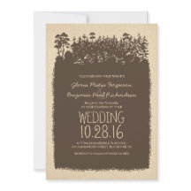 Rustikales Waldland - Einladungen für Hochzeiten