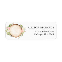 Rustikales Waldland Rosa Weiße Blumenscheibe