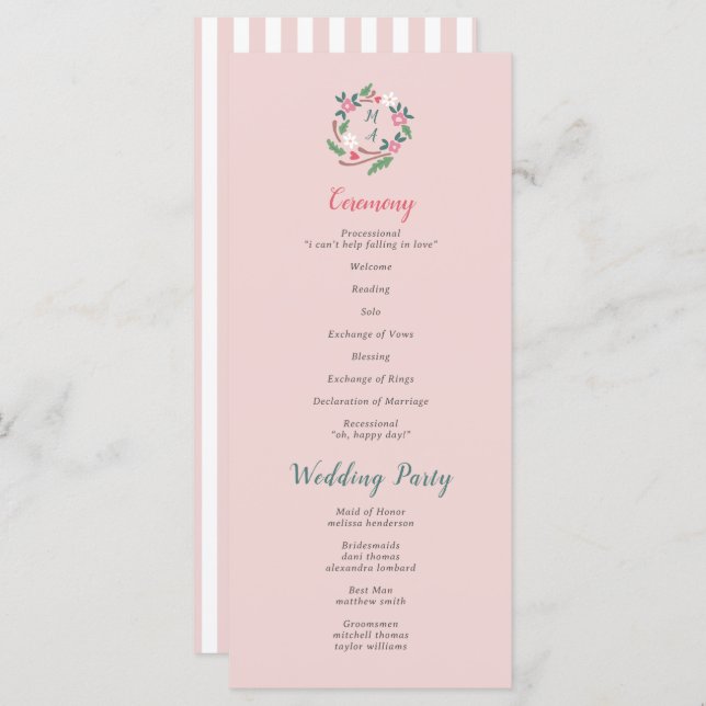 Rustikales Wappen mit Monogramm (Vorne/Hinten)