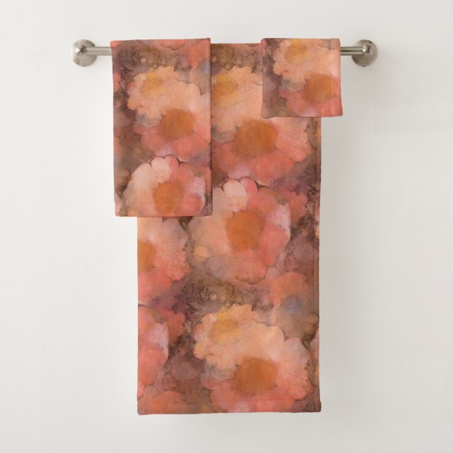Rustikales Wasserfarben-Gänseblümchen-Blumenmuster Badhandtuch Set (Insitu)