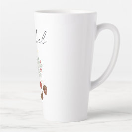 Rustikales Wasserfarben Hirsch und Botanische Weih Milchtasse