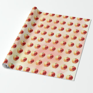 Rustikales Watercolor-Apple-Musterpapier Geschenkpapier