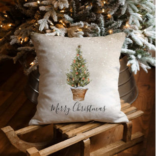 Rustikales Weihnachten Kissen