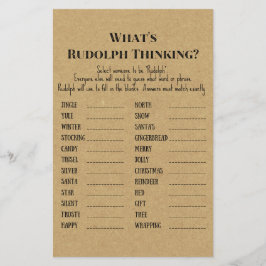 Rustikales Weihnachts-Party-Spiel DRUCKT