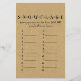 Rustikales Weihnachts-Party-Spiel DRUCKT