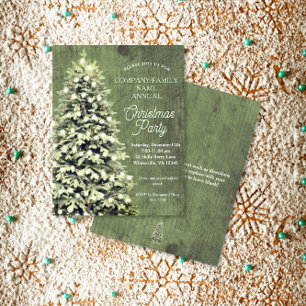 Rustikales Weihnachtsbaum Grüner Feiertag Party Bu