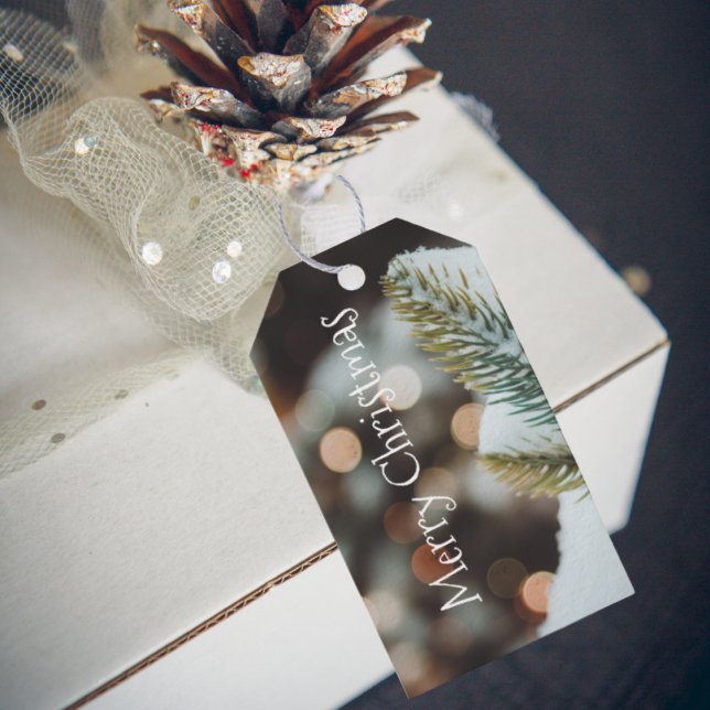 Rustikales Weihnachtsfest Geschenkanhänger (Von Creator hochgeladen)