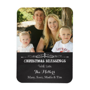 Rustikales Weihnachtsfest im Weihnachtsgeschenk Fo Magnet