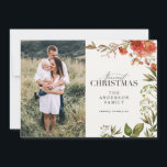 Rustikales Weihnachtsgebäck Foto rot und grün Feiertagskarte<br><div class="desc">Frohes Holidays Aquarellwald Foto Weihnachtskarte. Rustikales Weihnachtsgebäck Foto rot und grün</div>